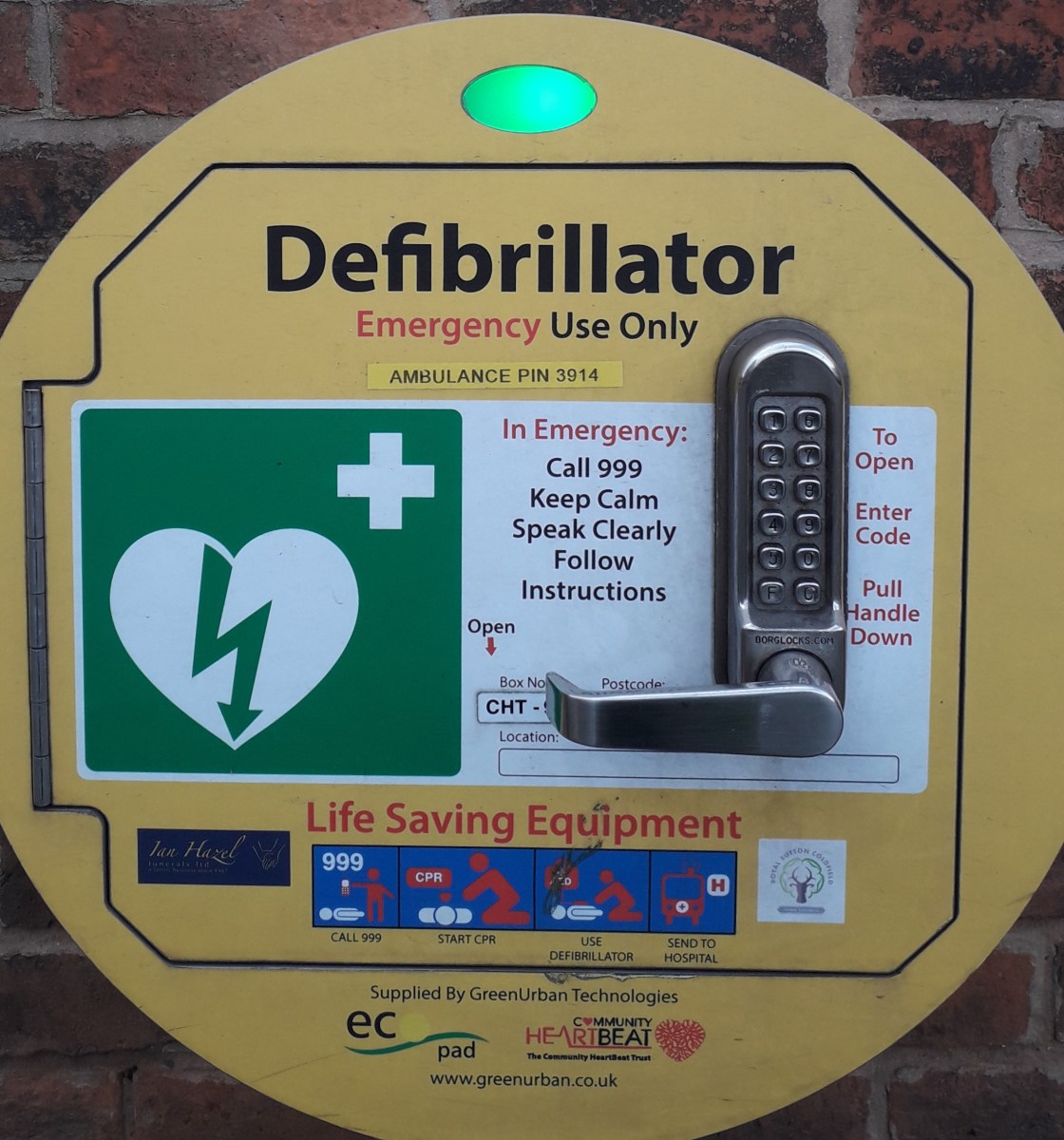 Defibrillator funding for community spaces across England CPR Counts